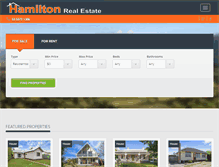 Tablet Screenshot of hamiltonrealestate.net.au